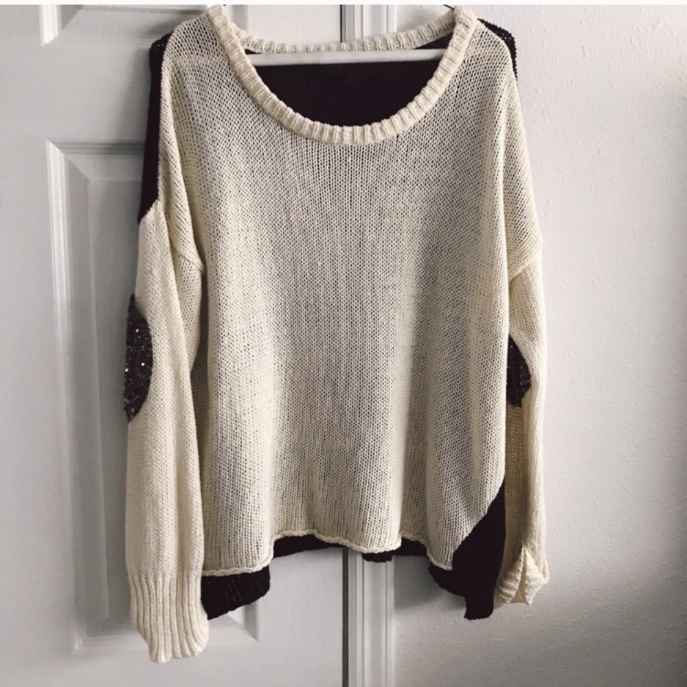 Vintage Havana Color Block Knit Sweater
